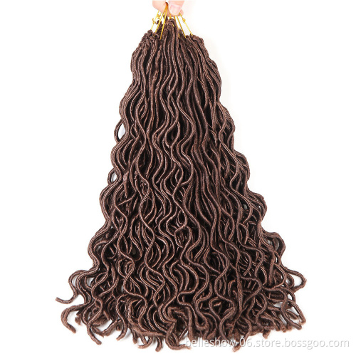 Hot sell fashionable synthetic hair bundlWholesale 18inch DreadLocs Crochet Hair  Silky Strands Faux Locs